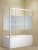 шторка для ванны стеклянная aquanet practic 180x150