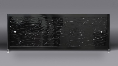 экран под ванну a-screen grass black 2 шторки 90 - 150