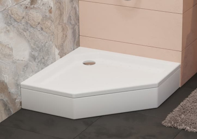 душевой поддон пятиугольный низкий rgw style tr 80x80