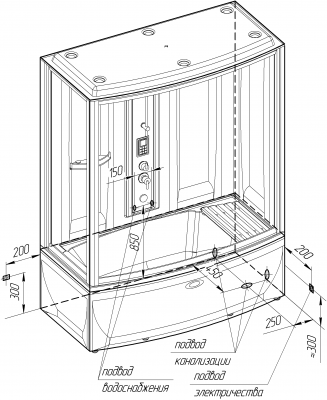 душевая кабина радомир элис 1