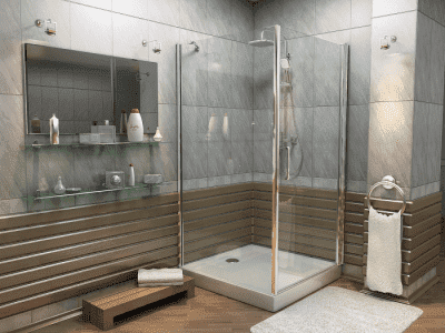 душевое ограждение bas пандора cr 100x100