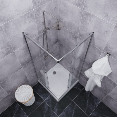 душевой уголок квадратный тритон вента 80x80 с поддоном