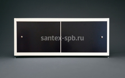 Экран под ванну из композитного материала ЧЁРНЫЙ МАТОВЫЙ, размер 150 - 170