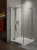 Душевое ограждение(уголок) Radaway ALMATEA KDD 80×80 распашные двери из каленого стекла, производство Польша
