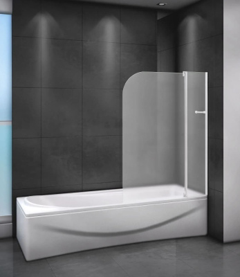 шторка для ванны стеклянная cezares relax 100х140 распашная