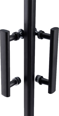 душевое ограждение прямоугольное type-50 110x90 чёрная/прозрачная