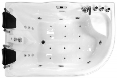 акриловая ванна с гидромассажем gemy g9083k 180х122