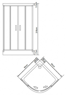 душевая кабина bandhours star-a
