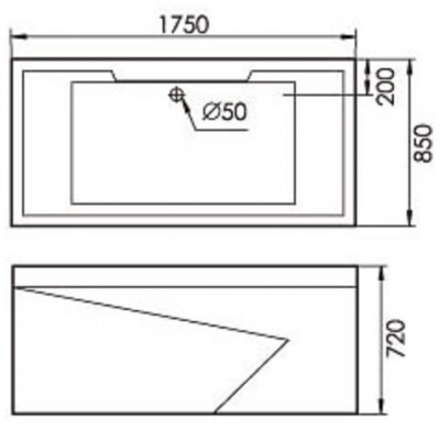 акриловая ванна с гидромассажем gemy g9065 k 175х85