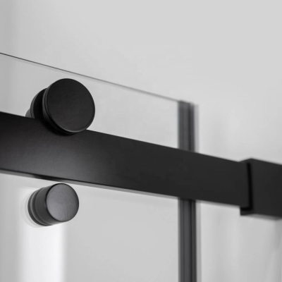 душевое ограждение прямоугольное glassware type-52 130x90 чёрное