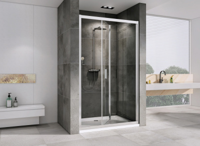 душевая дверь в нишу abber ag07100 100x195 складная