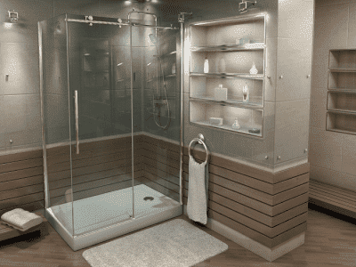 душевое ограждение bas пуэрта 130x80