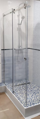 душевое ограждение прямоугольное на заказ glassware type-50 с одной откатной дверью