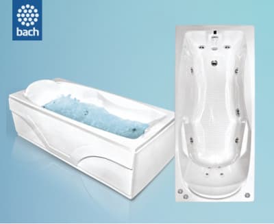 ванна акриловая bach исланд 180х80