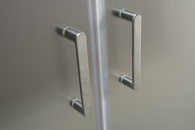 шторка для ванны стеклянная регулируемая belbagno unique vf-2 150-180x145