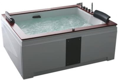 акриловая ванна с гидромассажем gemy g9052-ii b 185х150