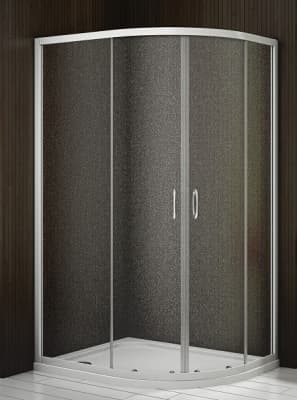 душевое ограждение без поддона bas latte r 120х80 прозрачное