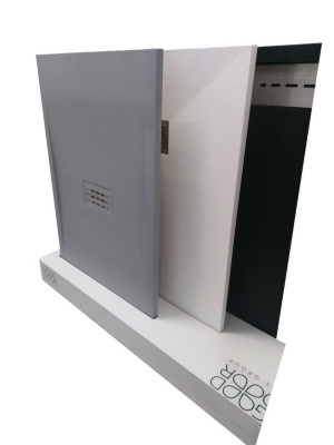 душевой поддон из искусственного камня essentia 1700х700 чёрный