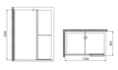 душевая перегородка из стекла gemy s03161d