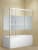 шторка для ванны стеклянная aquanet practic 170x150