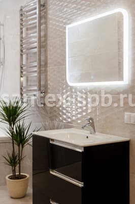 зеркало для ванны fantasy с led подсветкой 80х60