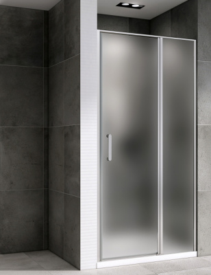 душевая дверь в нишу abber ag04100ms 100x195 распашная матовая