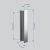 душевая перегородка сдвижная abber ag09120 120x200