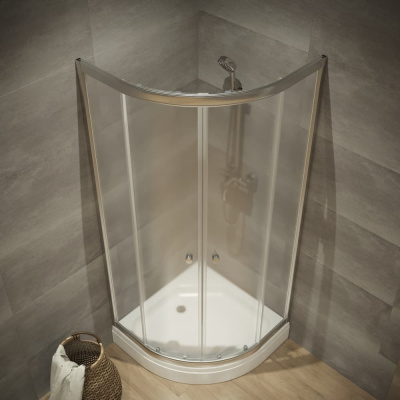 душевое ограждение тритон альфа 80x80 без поддона