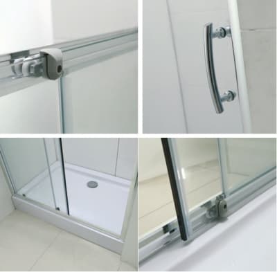 душевой уголок с поддоном bandhours mike/side/rectangular 910 100х90