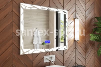 зеркало для ванной сенсорное vigo melissa media 80х70