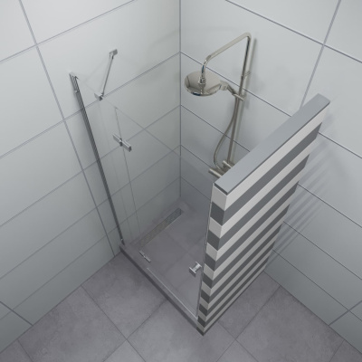 душевая дверь из стекла тритон бруно 99x190