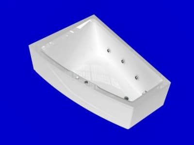 акриловая ванна акватек оракул 180x125