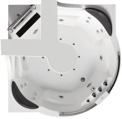 акриловая ванна с гидромассажем gemy g9070 o 170х170