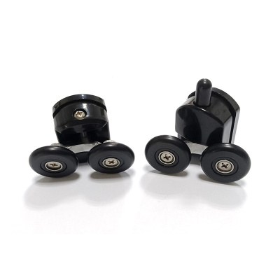 душевая дверь в нишу abber ag30130bmh 130x195 черная матовая