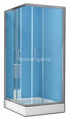 Душевое ограждение(уголок) Kolpa San Q line TKK  квадратное стеклянное, из закаленого стекла 6 мм., производство Словения