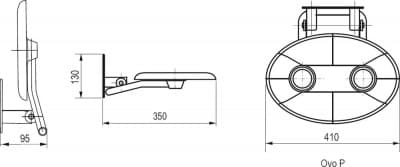 сиденье для душа ravak ovo p opal, clear