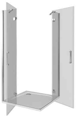 душевое ограждение bas сатурн - saturn cr 100x100