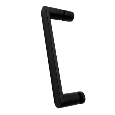 душевая дверь в нишу abber ag08090b 90x195 распашная чёрная
