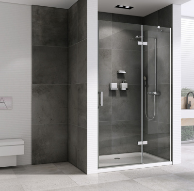 душевая дверь в нишу abber ag08110 110x195 распашная