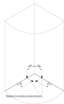 душевой уголок радомир 110