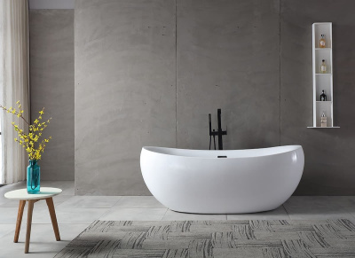 акриловая ванна abber ab9236 отдельностоящая