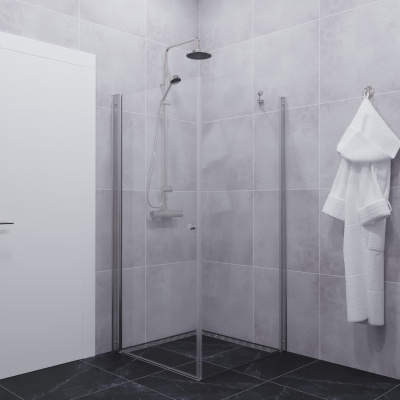 душевое ограждение квадратное тритон форта 90x90