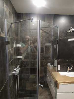 снт ромашка - душевое ограждение пятиугольное