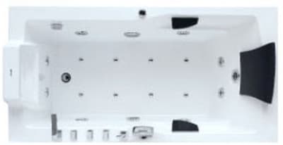 акриловая ванна с гидромассажем gemy g9066-ii к 170х85