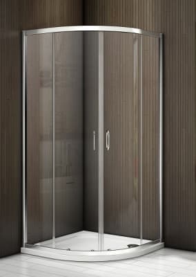 душевое ограждение без поддона bas latte r 80х80 прозрачное