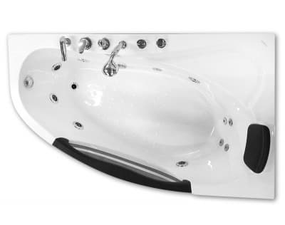 акриловая ванна с гидромассажем gemy g9046-iib l/r