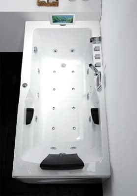 акриловая ванна с гидромассажем gemy g9066-ii o 171х86