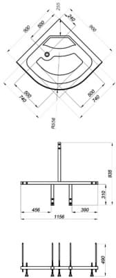душевая кабина тритон вирго 3 эко 90x90