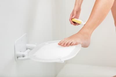 сиденье для душа ravak chrome белый/хром