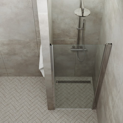 душевая дверь из стекла тритон уно 100x185